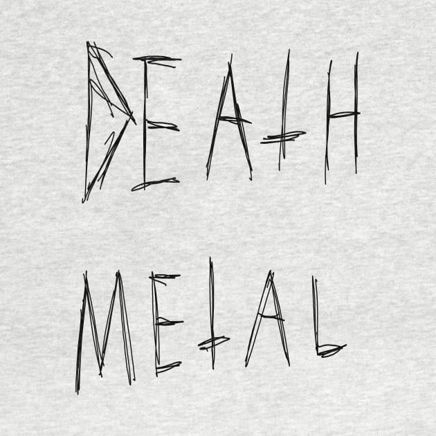 Death Metal Dark Text Sketch Design by MacSquiddles